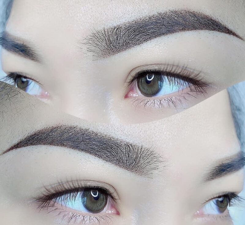 Có nên phun mày tán bột hay không?