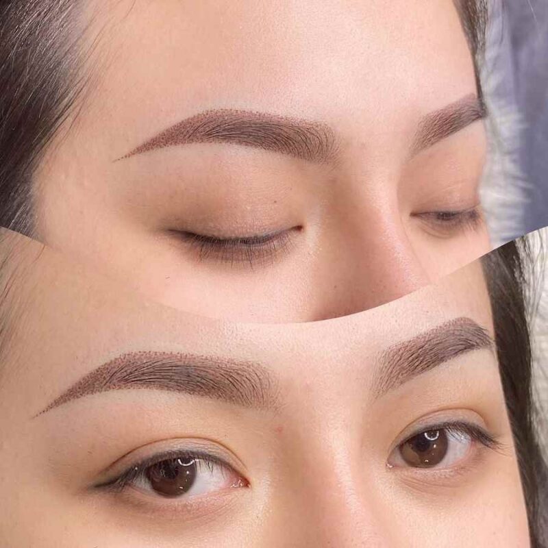 Nhược điểm của phun lông mày tán bột