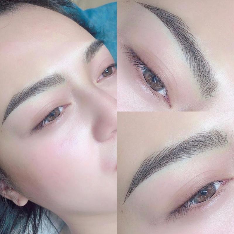 Điêu khắc lông mày có để lại sẹo gây ảnh hưởng tới thẩm mỹ