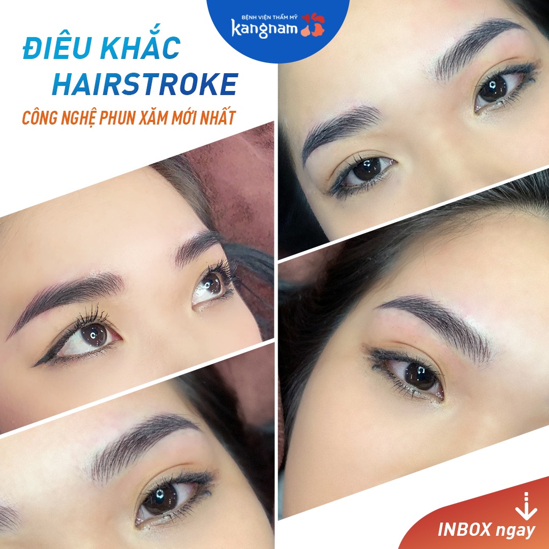Bệnh viện thẩm mỹ Kangnam là địa chỉ phun thêu lông mày ở Hà Nội