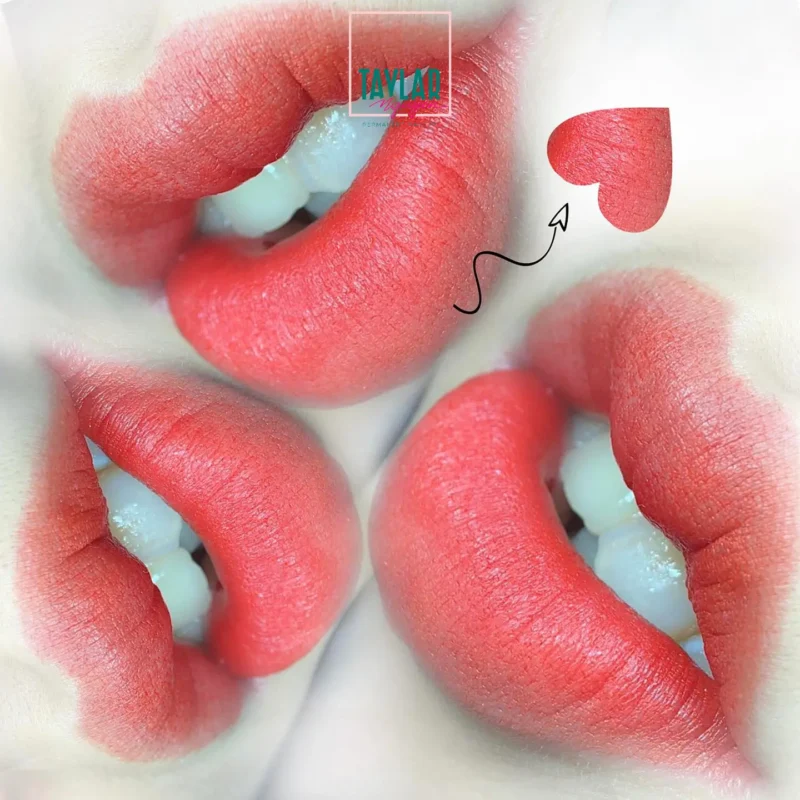 Màu phun môi cam đào khắc phục mọi tình trạng môi