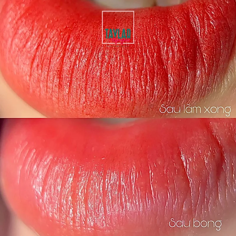 Phun môi màu hồng cam là gì 