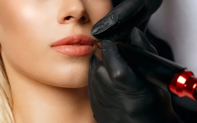 xăm môi bao lâu thì bôi kích màu được