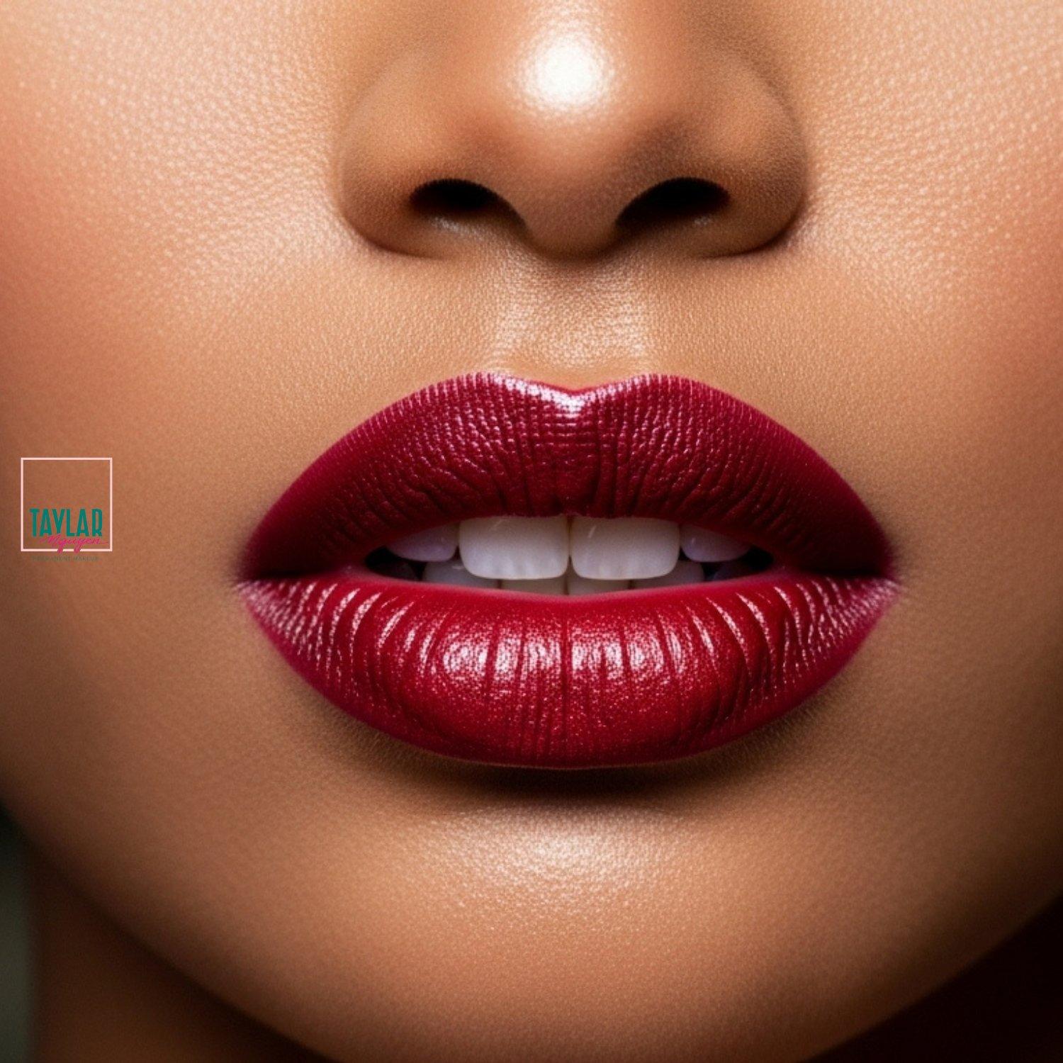 Da ngăm có nên phun môi màu đỏ ruby?