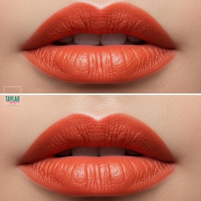 Phun môi cam cà rốt rất phù hợp với tone da châu Á