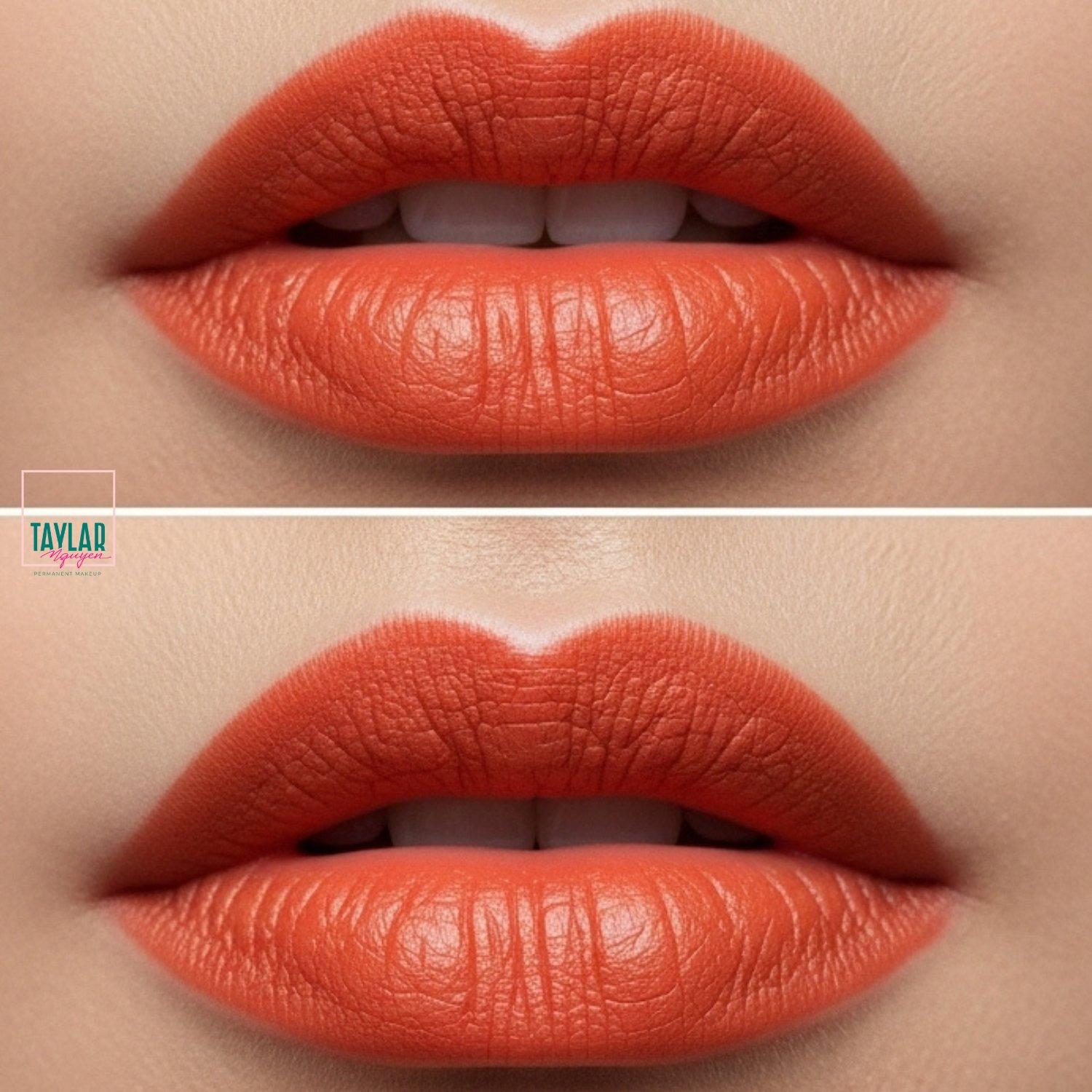 Phun môi cam cà rốt rất phù hợp với tone da châu Á