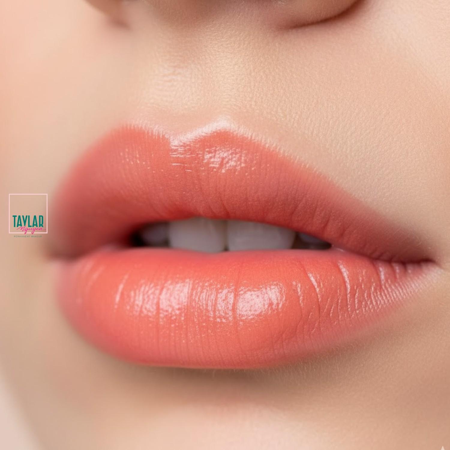 Phun môi Nano màu hồng cam
